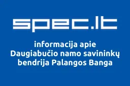 Daugiabučio namo savininkų bendrija Palangos Banga | spec.lt