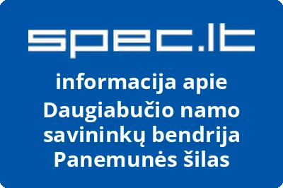 Daugiabučio namo savininkų bendrija Panemunės šilas | spec.lt