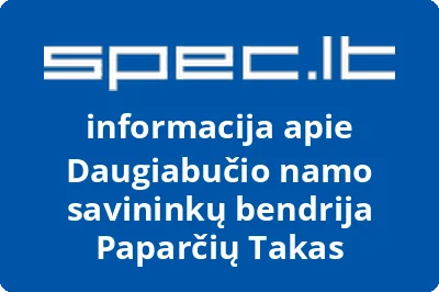 Daugiabučio namo savininkų bendrija Paparčių Takas