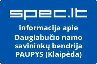 Daugiabučio namo savininkų bendrija PAUPYS (Klaipėda)