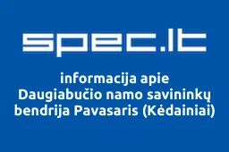 Daugiabučio namo savininkų bendrija Pavasaris (Kėdainiai) | spec.lt