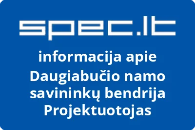 Daugiabučio namo savininkų bendrija Projektuotojas