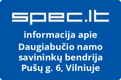 Daugiabučio namo savininkų bendrija Pušų g. 6, Vilniuje | spec.lt