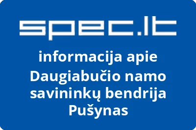Daugiabučio namo savininkų bendrija Pušynas | spec.lt