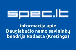 Daugiabučio namo savininkų bendrija Radasta (Kretinga) | spec.lt