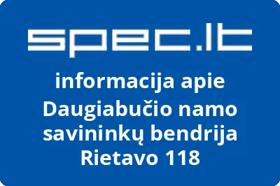Daugiabučio namo savininkų bendrija Rietavo 118