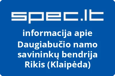 Daugiabučio namo savininkų bendrija Rikis (Klaipėda)