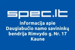 Daugiabučio namo savininkų bendrija Rimvydo g. Nr. 17 Kaune iliustracija
