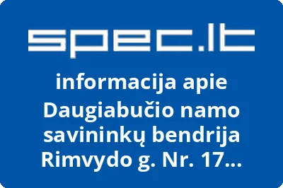 Daugiabučio namo savininkų bendrija Rimvydo g. Nr. 17 Kaune