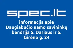 Daugiabučio namo savininkų bendrija S. Dariaus ir S. Girėno g. 24 | spec.lt