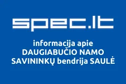 DAUGIABUČIO NAMO SAVININKŲ bendrija SAULĖ | spec.lt