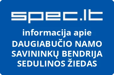 DAUGIABUČIO NAMO SAVININKŲ BENDRIJA SEDULINOS ŽIEDAS