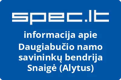 Daugiabučio namo savininkų bendrija Snaigė