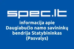 Daugiabučio namo savininkų bendrija Statybininkas (Pasvalys) | spec.lt