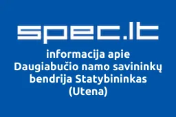 Daugiabučio namo savininkų bendrija Statybininkas (Utena) | spec.lt
