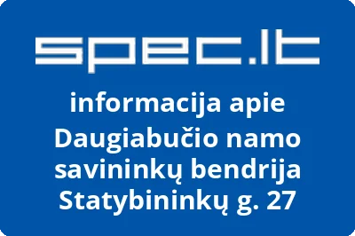 Daugiabučio namo savininkų bendrija Statybininkų g. 27