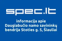 Daugiabučio namo savininkų bendrija Stoties g. 5, Šiauliai | spec.lt