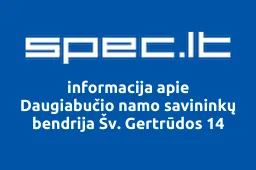 Daugiabučio namo savininkų bendrija Šv. Gertrūdos 14 | spec.lt