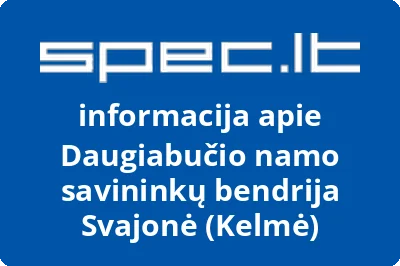 Daugiabučio namo savininkų bendrija Svajonė