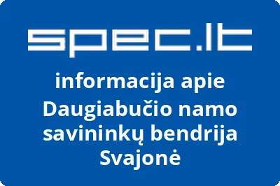 Daugiabučio namo savininkų bendrija Svajonė | spec.lt