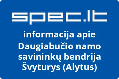 Daugiabučio namo savininkų bendrija Švyturys (Alytus) | spec.lt