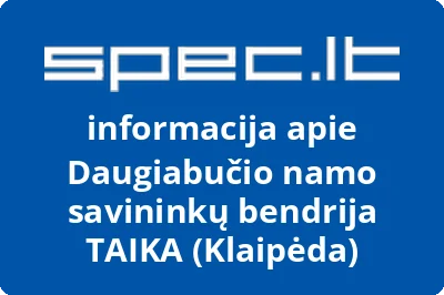 Daugiabučio namo savininkų bendrija TAIKA (Klaipėda)