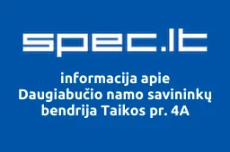 Daugiabučio namo savininkų bendrija Taikos pr. 4A | spec.lt