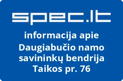 Daugiabučio namo savininkų bendrija Taikos pr. 76 | spec.lt