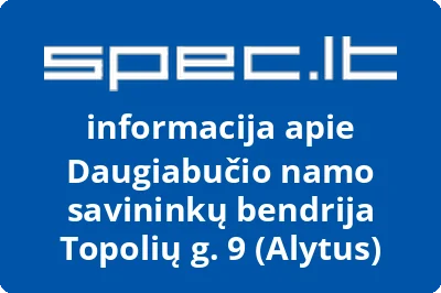Daugiabučio namo savininkų bendrija Topolių g. 9 (Alytus)