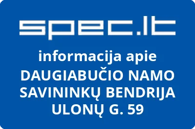 DAUGIABUČIO NAMO SAVININKŲ BENDRIJA ULONŲ G. 59