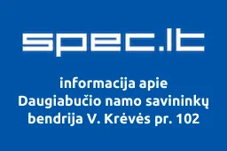 Daugiabučio namo savininkų bendrija V. Krėvės pr. 102 | spec.lt