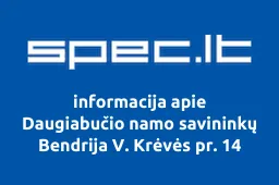 Daugiabučio namo savininkų Bendrija V. Krėvės pr. 14 | spec.lt