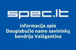Daugiabučio namo savininkų bendrija Vaižgantina | spec.lt