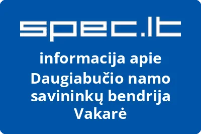 Daugiabučio namo savininkų bendrija Vakarė