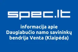 Daugiabučio namo savininkų bendrija Venta (Klaipėda) | spec.lt