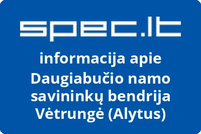 Daugiabučio namo savininkų bendrija Vėtrungė (Alytus)