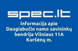 Daugiabučio namo savininkų bendrija Vilniaus 11A Kuršėnų m. | spec.lt