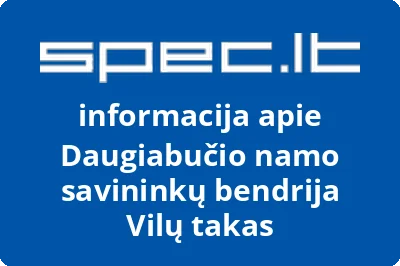 Daugiabučio namo savininkų bendrija Vilų takas | spec.lt
