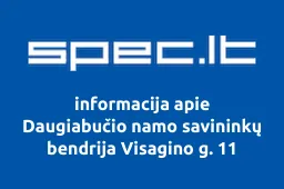 Daugiabučio namo savininkų bendrija Visagino g. 11 | spec.lt