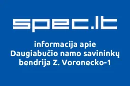 Daugiabučio namo savininkų bendrija Z. Voronecko-1 | spec.lt