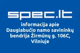 Daugiabučio namo savininkų bendrija Žirmūnų g. 106C, Vilniuje | spec.lt