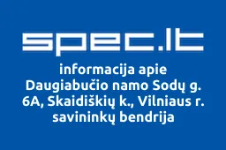 Daugiabučio namo Sodų g. 6A, Skaidiškių k., Vilniaus r. savininkų bendrija | spec.lt