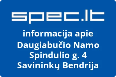 Daugiabučio Namo Spindulio g. 4 Savininkų Bendrija