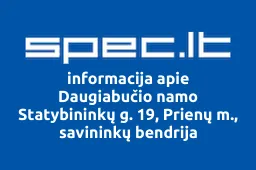 Daugiabučio namo Statybininkų g. 19, Prienų m., savininkų bendrija | spec.lt