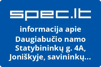 Daugiabučio namo Statybininkų g. 4A, Joniškyje, savininkų bendrija