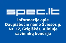 Daugiabučio namo Šviesos g. Nr. 12, Grigiškės, Vilniuje savininkų bendrija | spec.lt