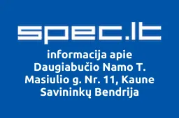 Daugiabučio Namo T. Masiulio g. Nr. 11, Kaune Savininkų Bendrija | spec.lt