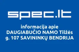 DAUGIABUČIO NAMO Tilžės g. 107 SAVININKŲ BENDRIJA | spec.lt
