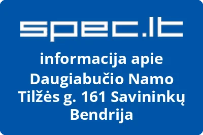 Daugiabučio Namo Tilžės g. 161 Savininkų Bendrija