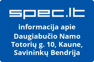 Daugiabučio Namo Totorių g. 10, Kaune, Savininkų Bendrija